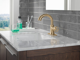 558HAR-CZPD-DST Trinsic Single Handle Pull Down Bathroom Faucet, Champagne Bronze