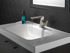 543-SS-PR-MPU-DST Trillian Single Handle Bathroom Faucet, Lumicoat Stainless