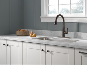 Delta 9113TV-RB-DST Essa VoiceIQ Single Handle Pull Down Faucet with Touch2O Technology, Venetian Bronze
