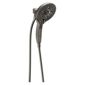 58620-KS-PR-PK Universal Showering Components H2Okinetic In2ition 5-Setting Two-In-One Shower, Lumicoat Black Stainless
