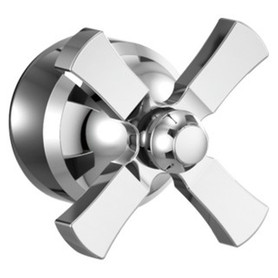 Dorval Handle 1C Volume FM Tub Filler 14S, Chrome in Chrome