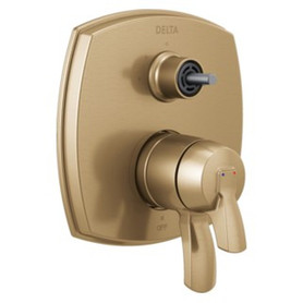 T27876-CZLHP Stryke 17 Series Integrated Diverter Trim with Three Function Diverter Less Diverter Handle, Champagne Bronze