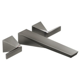 T5743-KS-PR-WL Trillian Delta Trillian Wall Mount Tub Filler Trim, Lumicoat Black Stainless