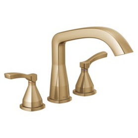 T2776-CZ Stryke Delta Stryke Three Hole Roman Tub Trim, Champagne Bronze