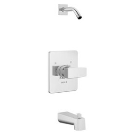 T14467-LHD-PP Modern Monitor 14 Series Tub & Shower Trim Less Head, Chrome