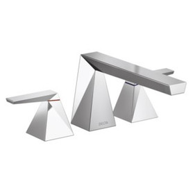 T2743-PR Trillian Delta Trillian Two-Handle Roman Tub Trim, Lumicoat Chrome