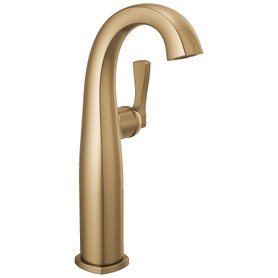 777-CZ-PR-DST Stryke 6.44-in x 4.38-in x 11.75-in Single Handle Vessel Bathroom Faucet, Lumicoat Champagne Bronze