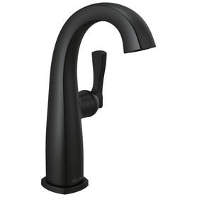 677-BL-DST Stryke 6.63-in x 4.31-in x 9.50-in Single Handle Mid-Height Bathroom Faucet, Matte Black