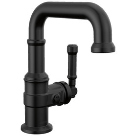 584SH-BL-DST Broderick 7.13-in x 2.00-in x 7.94-in Single Handle Bathroom Faucet, Matte Black