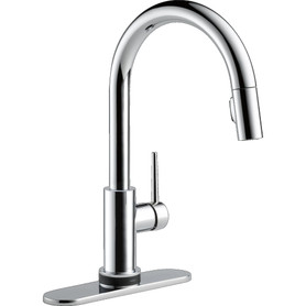 9159TLV-DST Trinsic 11.38-in x 4.19-in x 16.19-in VoiceIQ Kitchen Faucet with Touch2O with Touchless Technology, Chrome