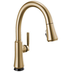9179T-CZ-DST Coranto 1.25-in x 10.75-in x 16.00-in Single-Handle Pull-Down Kitchen Faucet with Touch2O Technology, Champagne Bronze