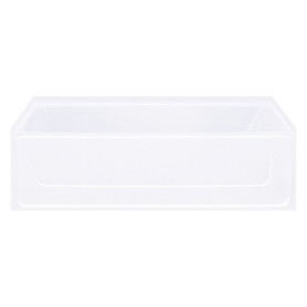 Sterling 61041110-0 All Pro Vikrell 60.25-In Alcove Bathtub With Left Hand Drain