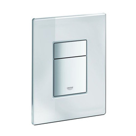 Grohe 389160A0 Skate Cosmopolitan Glass Wall Plate in Chrome, Mirror Glass