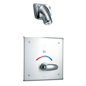 Commercial 860T: Electronic Shower Trim with Push Button Activator- Hardwire