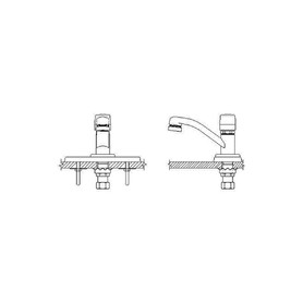 Commercial 86T: Single Handle Metering Slow-Close Bathroom Faucet