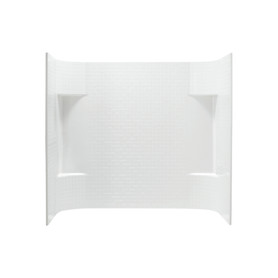 56.25-in x 60-in x 31.25-in Vikrell Shower Wall Surround Side and Back Panels in White