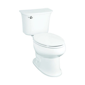 Elongated 2-Piece Toilet 1.28 GPM in White