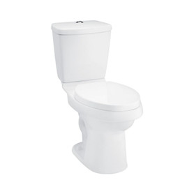 Elongated 2-Piece Toilet 0.8/1.6 GPM in White