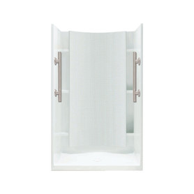 Alcove Shower Kit 36-in L x 42-in W x 75.75-in H in White