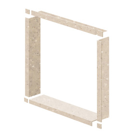 WTBK547-28 Saramar 54-in x 54-in x 7.5-in Window Trim, Cashew