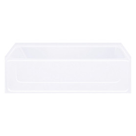 Sterling 6104R-5405SC-0 All Pro 60-in x 30-in Vikrell 5-Piece Bath and Shower Kit with Clear Door