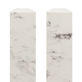 SFIM962-47V Saramar .25-in x 1-in x 96-in Flat Inside Corner Molding, White Venito Velvet