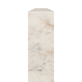 SFIM722-48V Saramar .25-in x 1-in x 72-in Flat Inside Corner Molding, Biscotti Marble Velvet