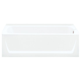 Sterling 7112R-5405NC-0 60-in x 32-in Bathtub, Walls and Door Kit, in White/Nickel with Clear Glass