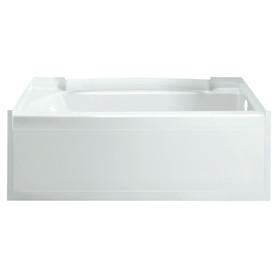 Sterling 7116R-5405NC-0 Accord 60-in x 36-in Vikrell 5-Piece Bath and Shower Kit with Clear Door