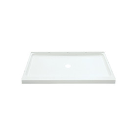 Sterling 7232-5475NC-0 48-in x 34-in Shower Base, Walls and Door Kit, in White/Nickel with Clear Glass