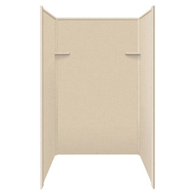 48-in x 36-in x 72-in Solid Surface Shower Wall Surround in Matrix Khaki
