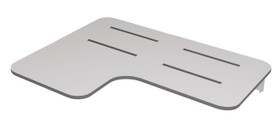 26 in. x 22.5 in. Right Hand L-Shaped Transfer Style Shower Seat, White, LTSSS3023R