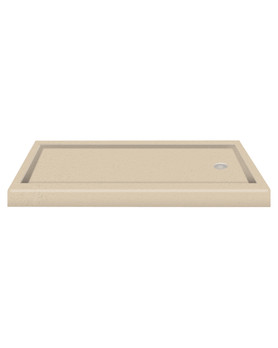 60 x 32 Solid Surface Shower Base with Right Hand Drain in Matrix Khaki