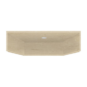 36-in x 36-in Solid Surface Shower Dome in Almond Sky