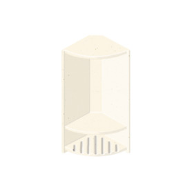 6-in x 14-1/2-in Double Corner Shelf in Moonlight
