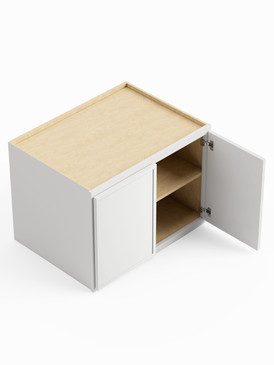 33-in x 24-in x 24-in Ready To Assemble Slim Shaker Refrigerator Wall Cabinet, White