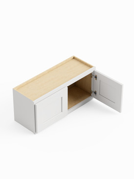 24-in x 12-in x 18-in Ready To Assemble Shaker Wall Cabinet, White