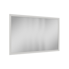 54-in x 34-in Slim Shaker Framed Vanity Mirror, White