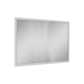 48-in x 34-in Slim Shaker Framed Vanity Mirror, White