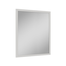 30-in x 34-in Slim Shaker Framed Vanity Mirror, White