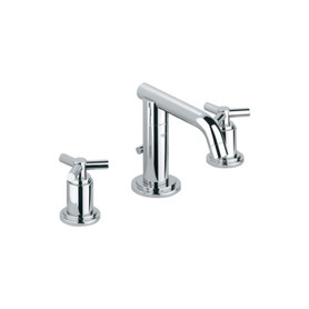 Lavatory Faucet with Handles in Starlight Chrome