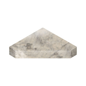 15-in x 15-in x 3-in Solid Surface Neo-Angle Corner Shower Seat, Sand Creme