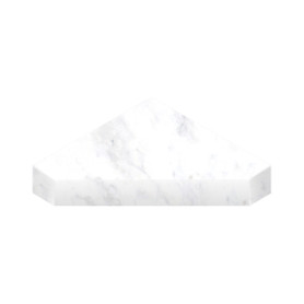 15-in x 15-in x 3-in Solid Surface Neo-Angle Corner Shower Seat, White Venito