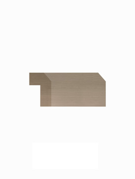 96-in Angled Light Rail Molding, Tan Wood