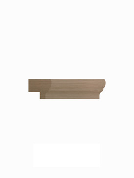 96-in Light Rail Molding, Tan Wood