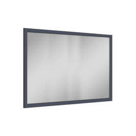 48-in x 34-in Slim Shaker Framed Vanity Mirror, Navy Blue