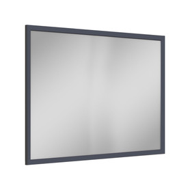 42-in x 34-in Slim Shaker Framed Vanity Mirror, Navy Blue