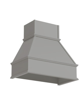 Transolid Wood Kitchen Range Hood, 38-in W x 22-in D x 33.5-in H, Light Grey, WH3619-ASM-LG