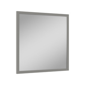 36-in x 34-in Slim Shaker Framed Vanity Mirror, Light Grey