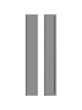 6-in x 41-in Slim Shaker Filler Overlay, Light Grey